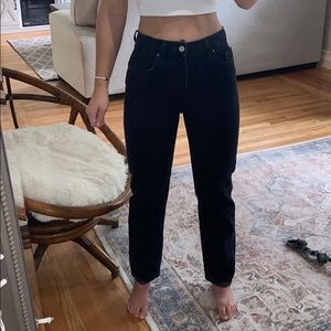 NWOT Free People Dakota Straight Leg Black Jeans